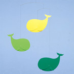  IS[[A[r r[ Flensted Mobiles tXebhr[ Happy Whales,green yellow nbs[zG[Y O[ CG[